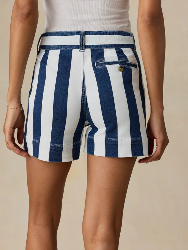 Faherty Stretch Terry Sailor Short portside stripe