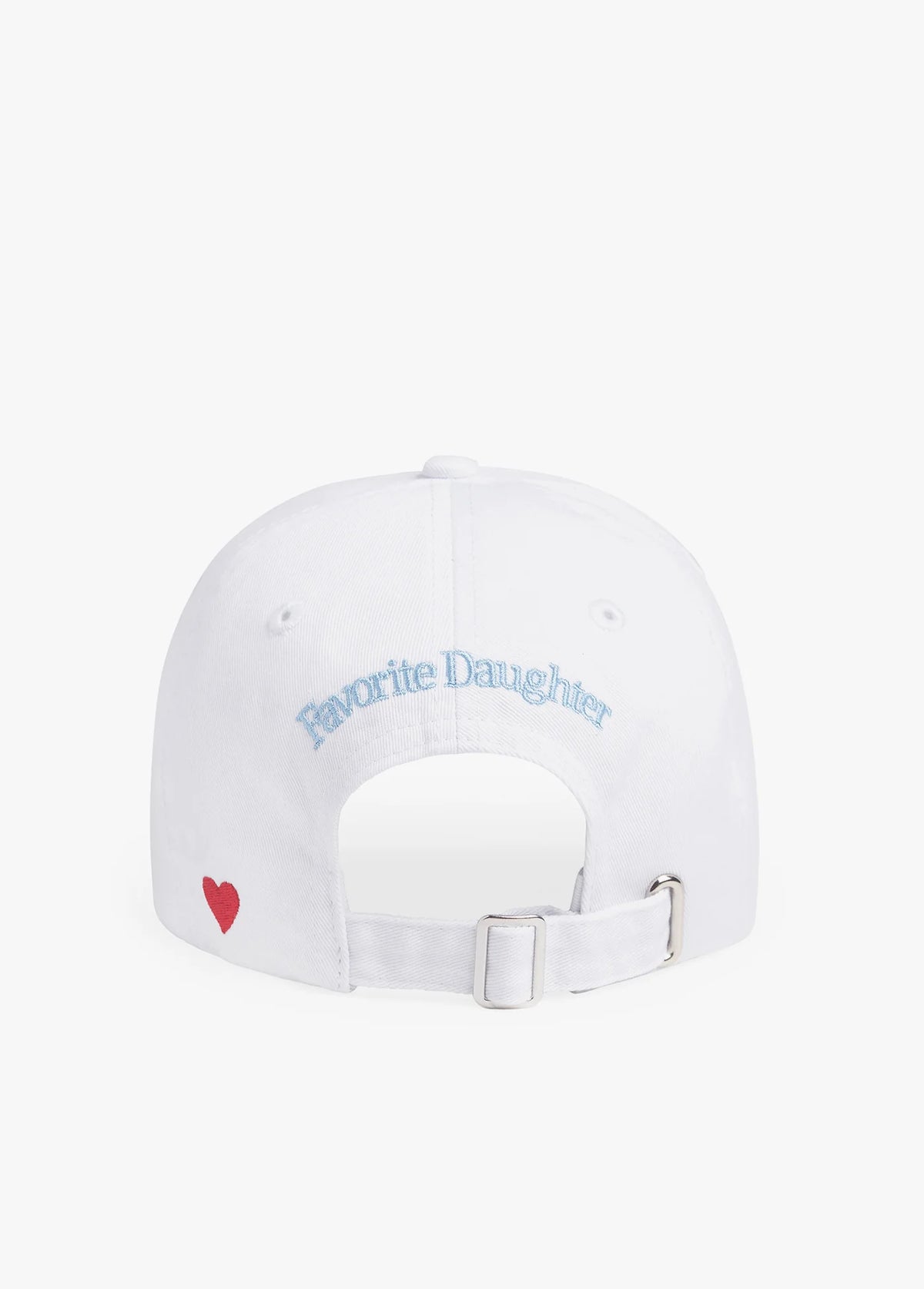 Favorite Daughter Bride Heart Baseball Hat White Light Blue