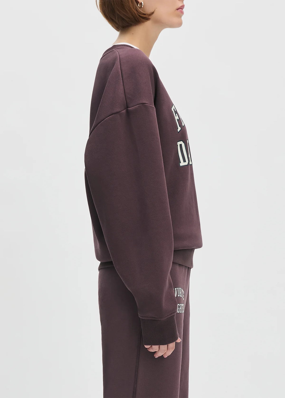 Favorite Daughter Collegiate Sweatshirt Burgundy Gardenia