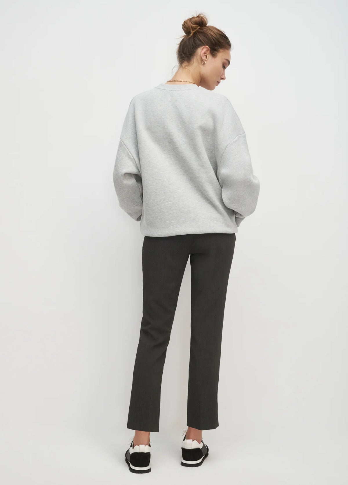 Favorite Daughter Collegiate Sweatshirt in heather grey light blue 