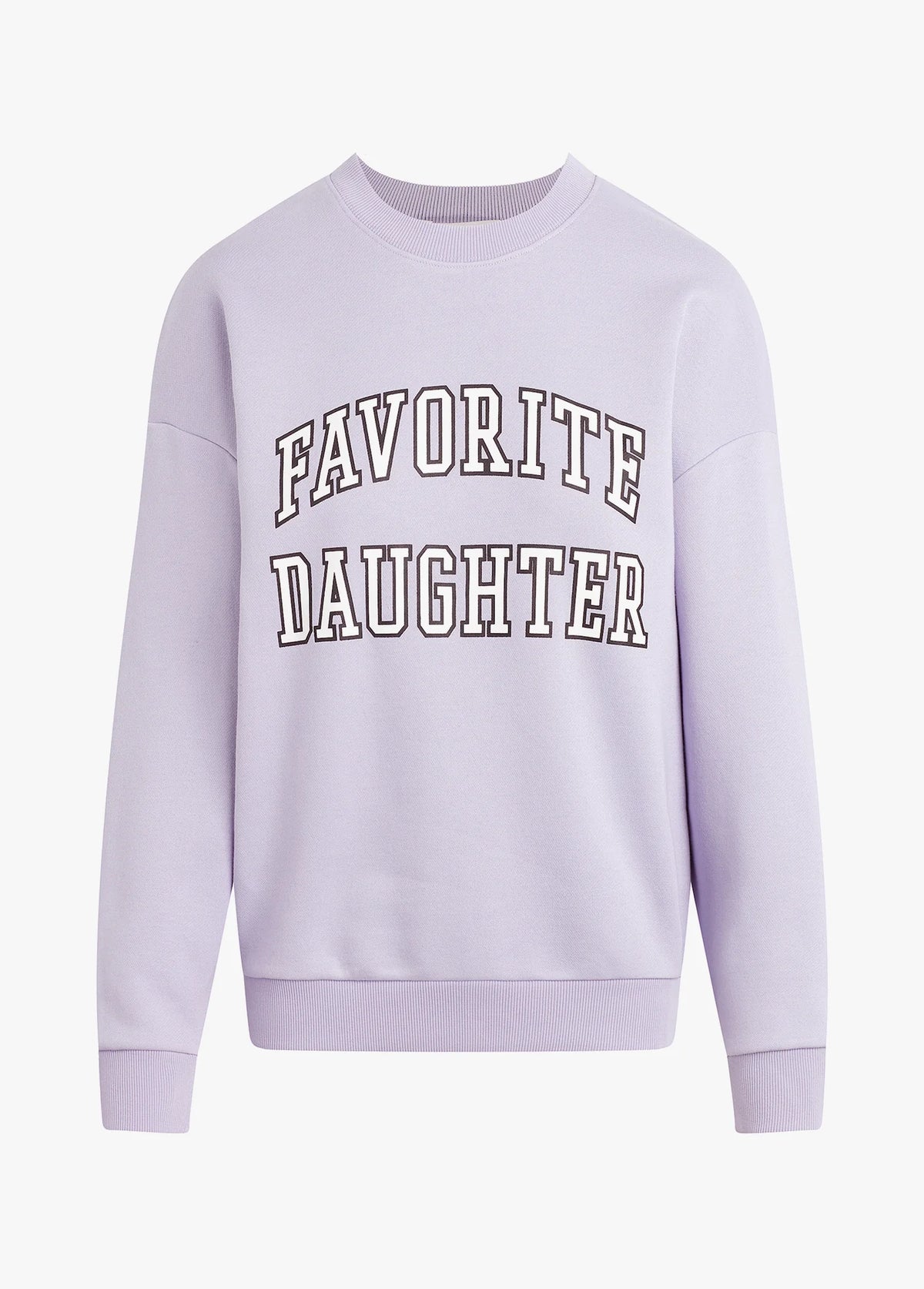 Favorite Daughter Collegiate Sweatshirt in lavender-front