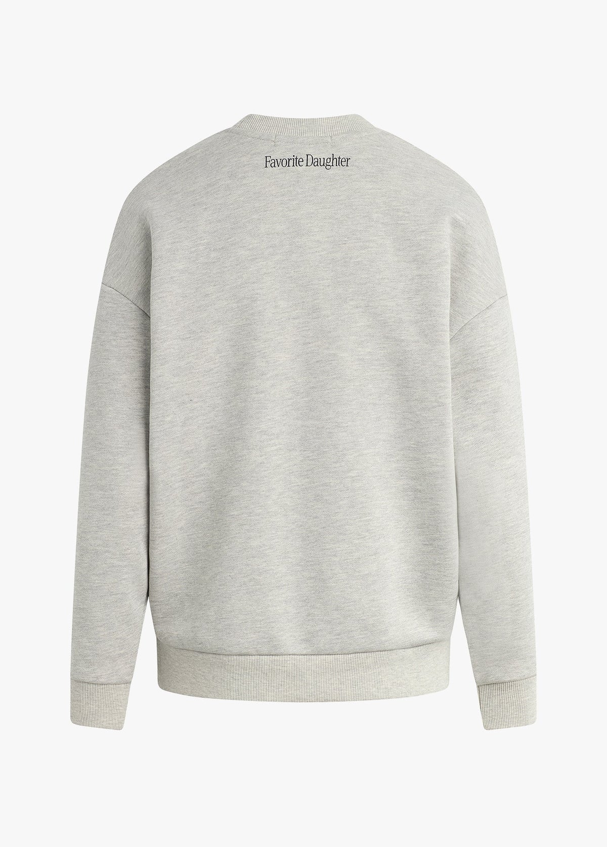 Favorite Daughter Go Sports Sweatshirt in heather gray-back