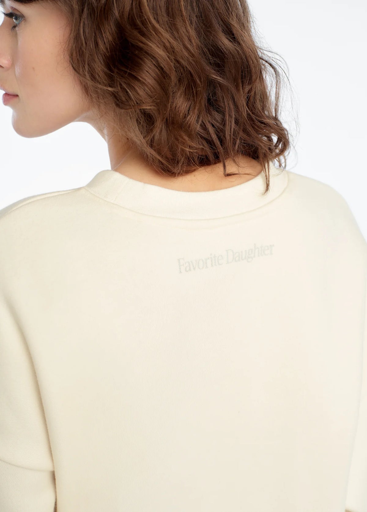 Favorite Daughter Mom Of The Year Sweatshirt gardenia light sage