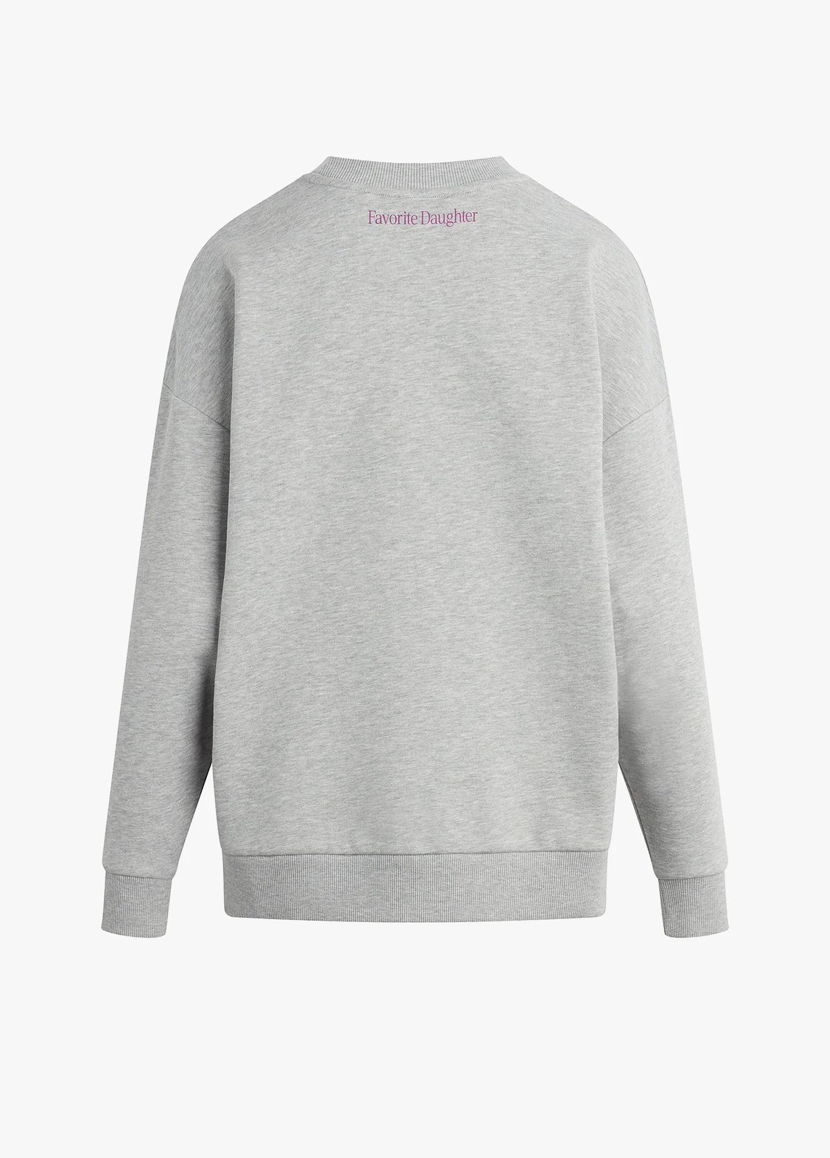 Favorite Daughter Mom's Favorite Sweatshirt in heather grey-back