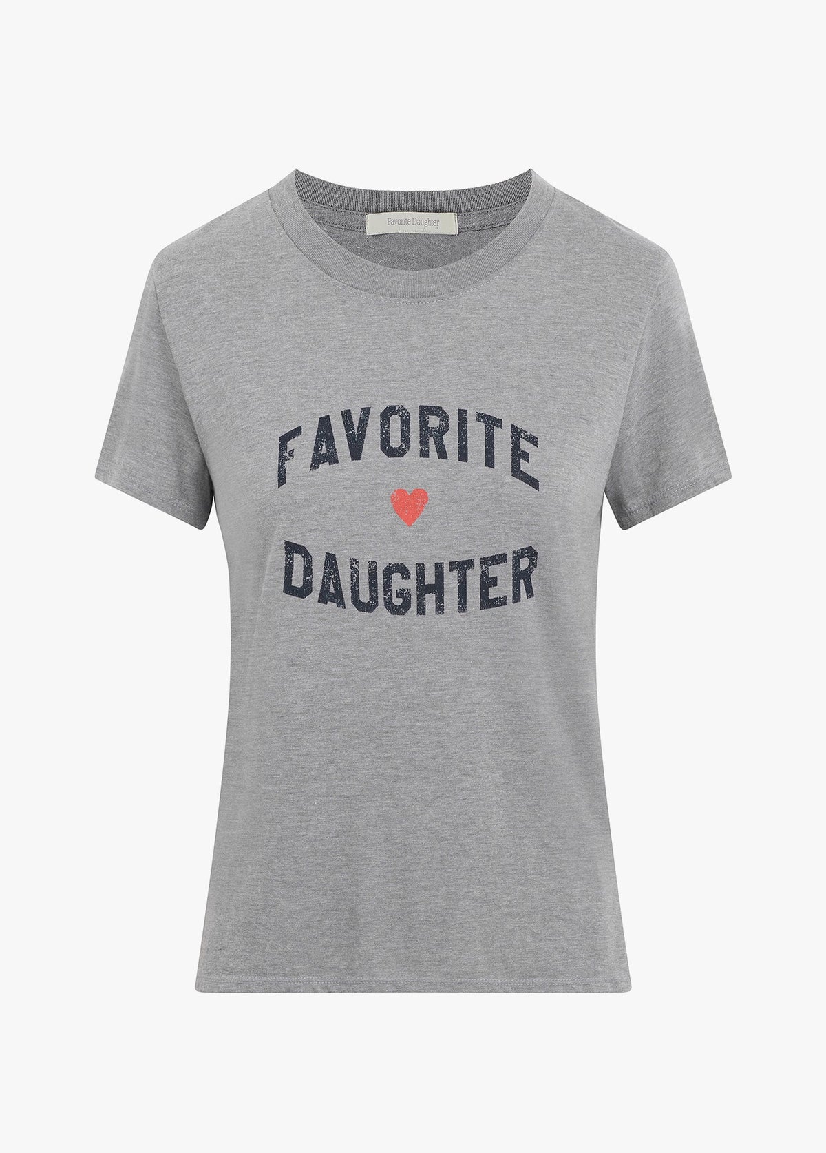 favorite daughter tee in heather gray-front