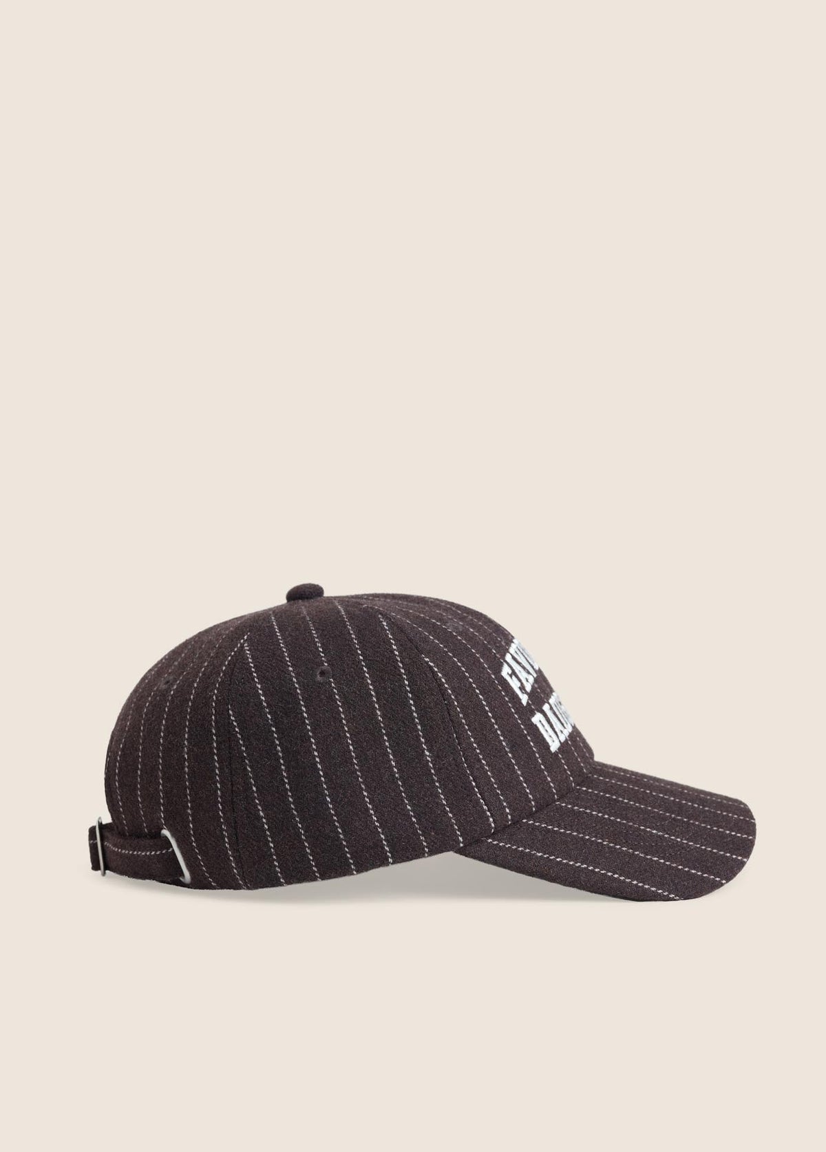 Favorite Daughter Wool Stripe Baseball Hat ganache