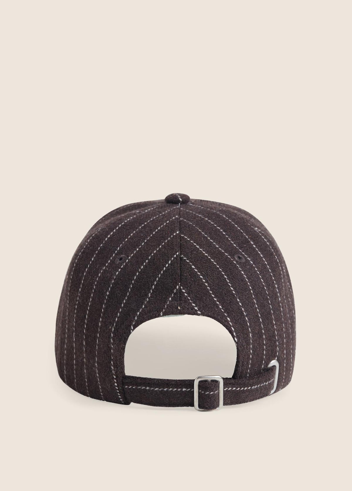 Favorite Daughter Wool Stripe Baseball Hat ganache