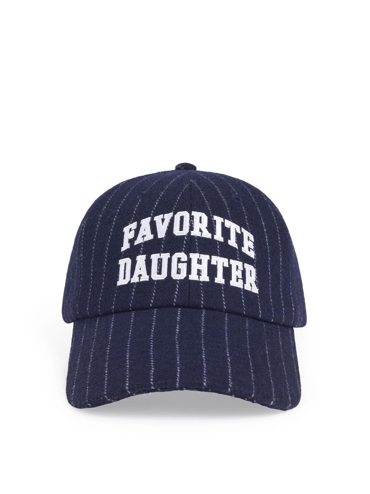 Favorite Daughter Wool Stripe Baseball Hat midnight 