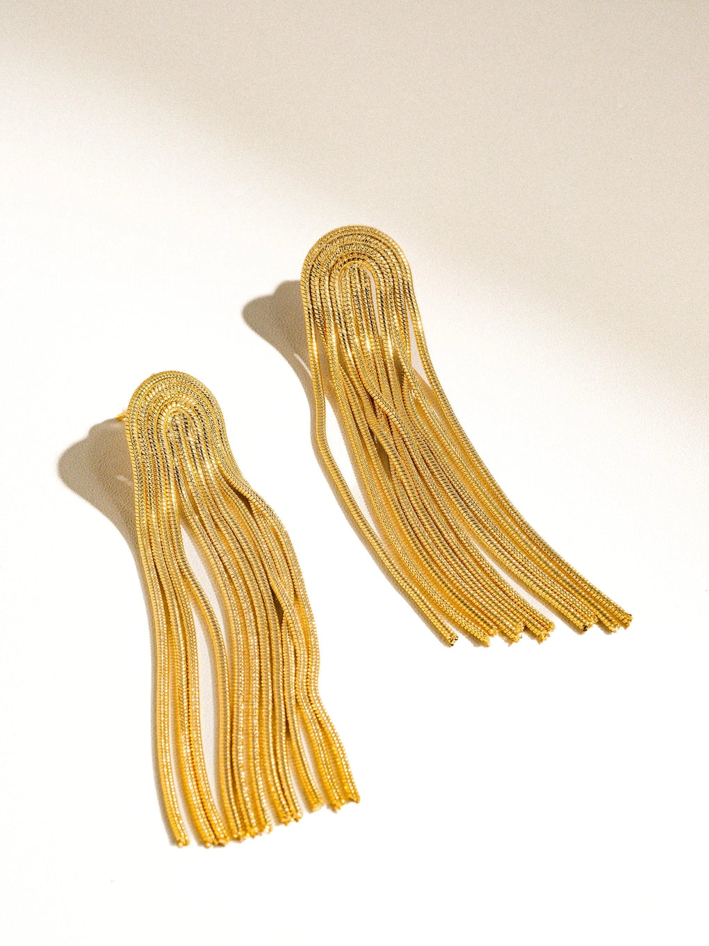 Flânerie by MAIQ Clarissa Dressy Tassel Earrings Non-Tarnish Gold