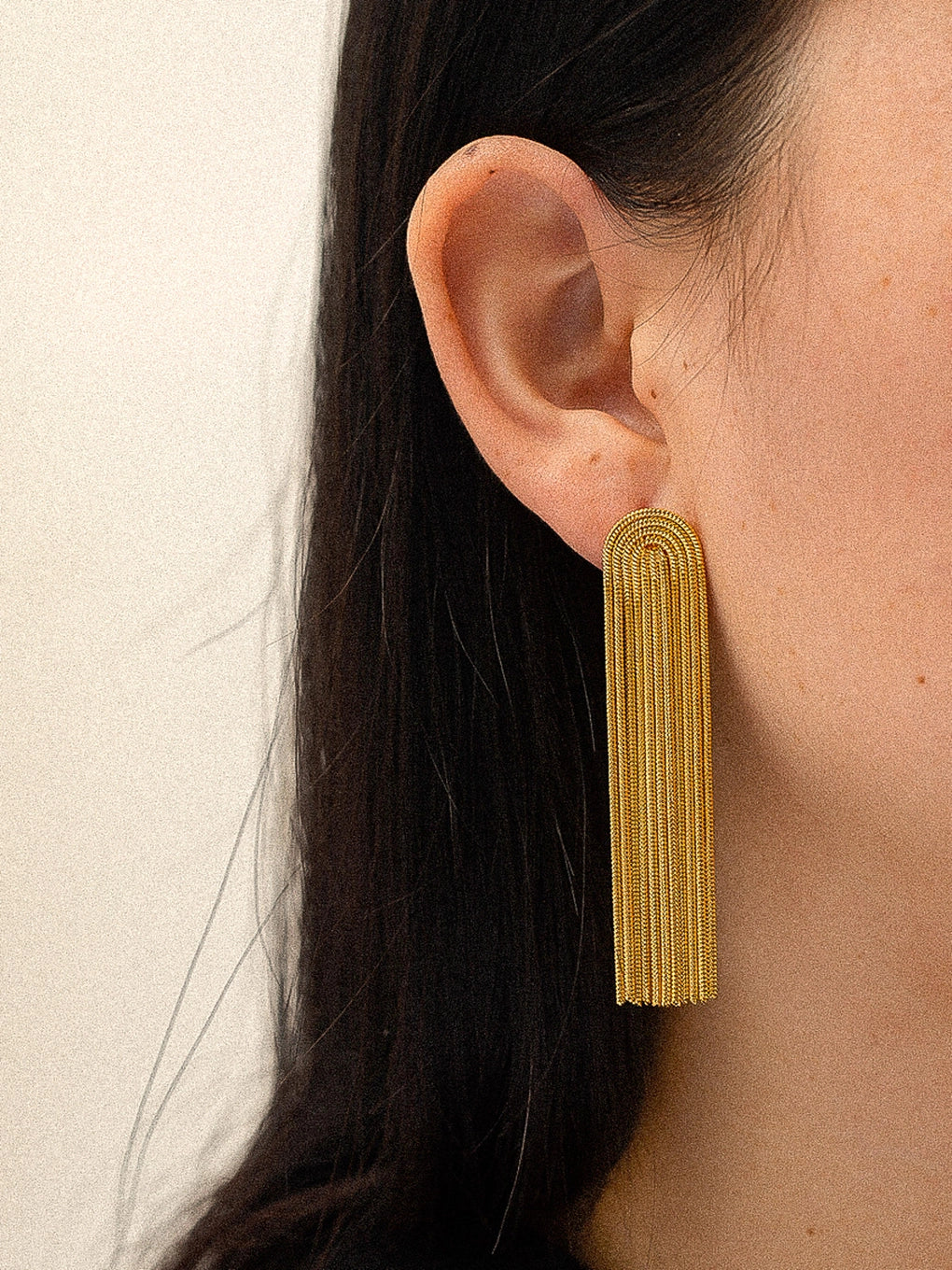 Flânerie by MAIQ Clarissa Dressy Tassel Earrings Non-Tarnish Gold