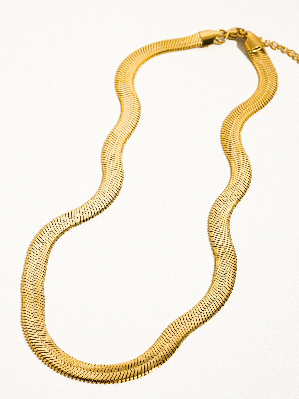 Flânerie by MAIQ Juliana 18K Gold Bold Snake Chain Necklace Non-Tarnish