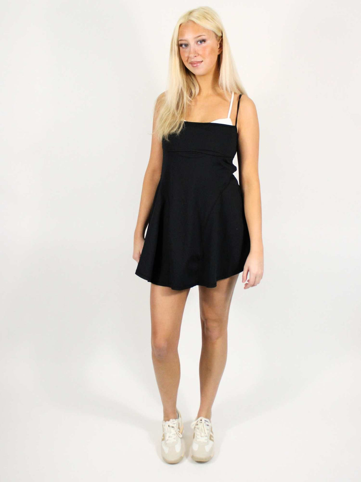 fp movement baseline tennis dress black combo