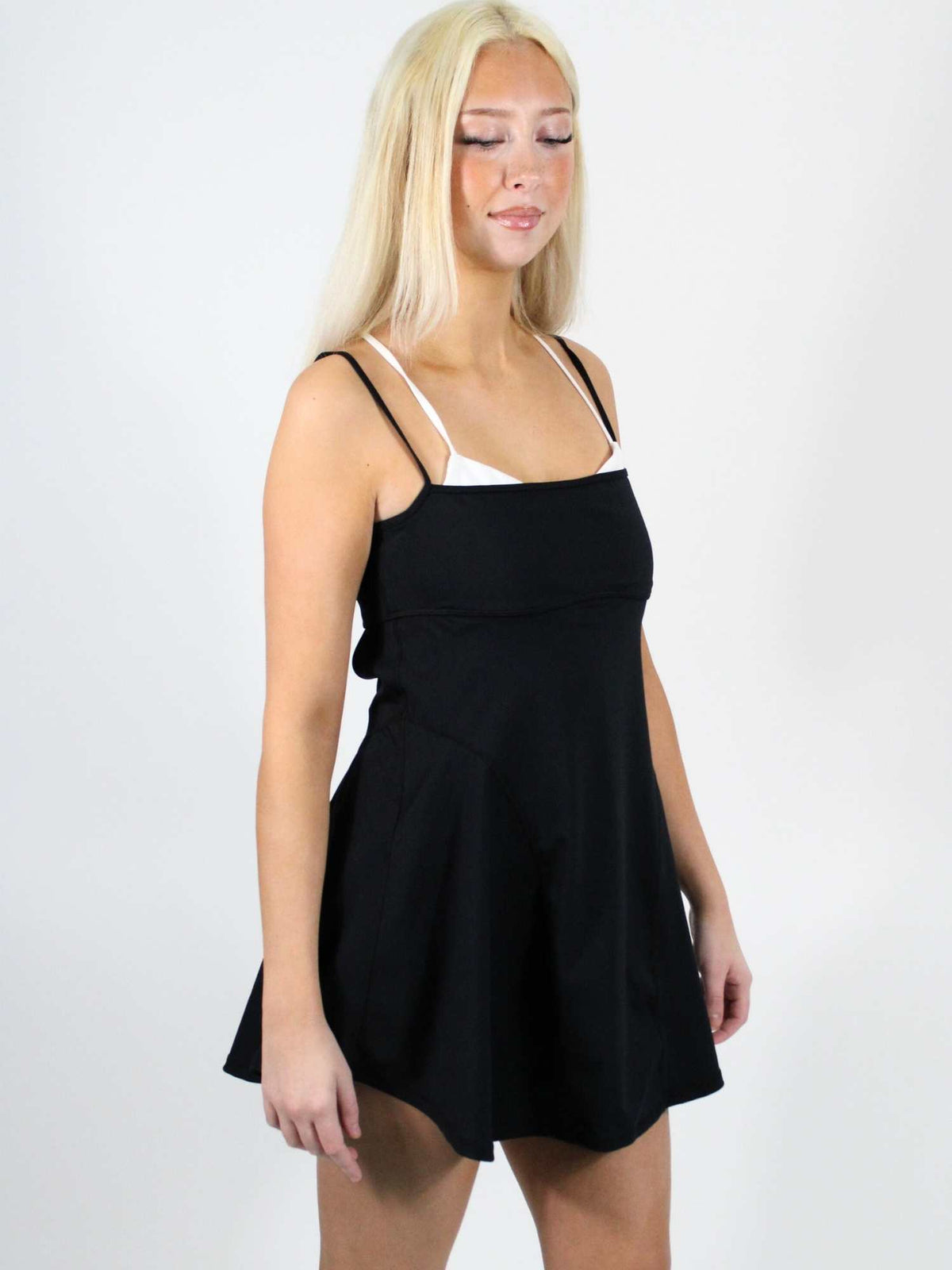 fp movement baseline tennis dress black combo