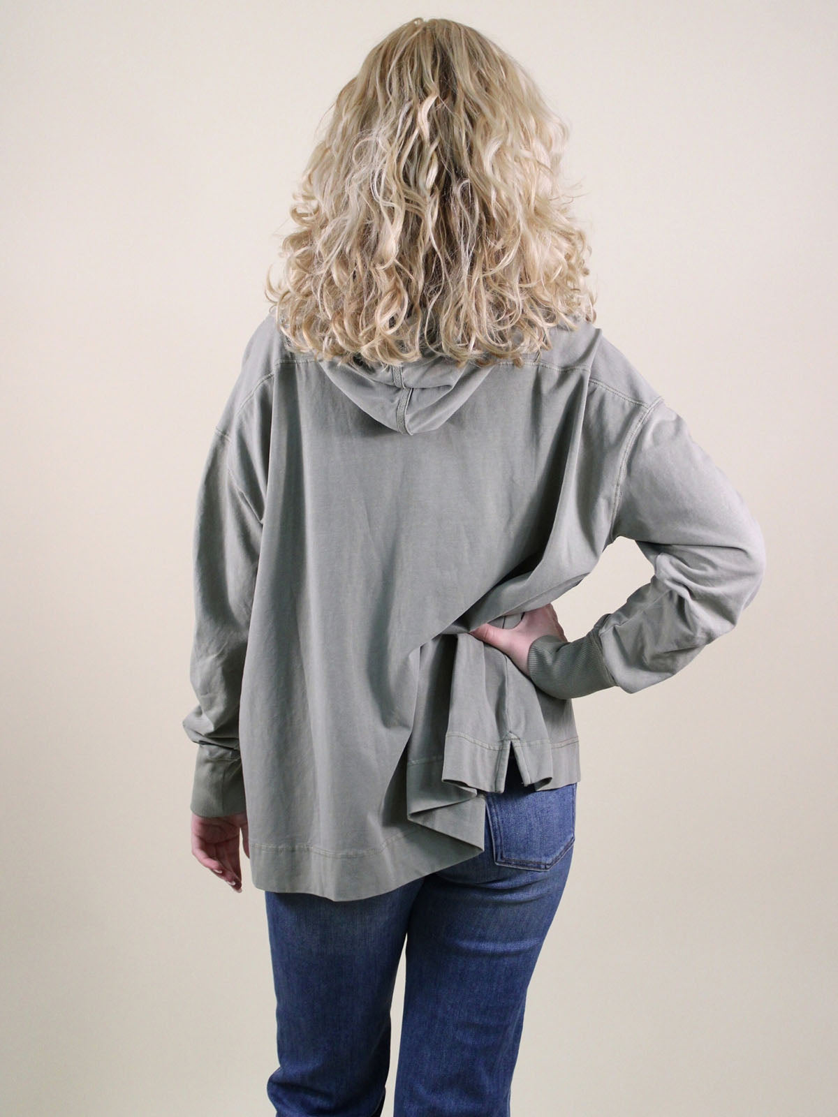 FP Movement Hot Shot Hooded Layer Sage Stone