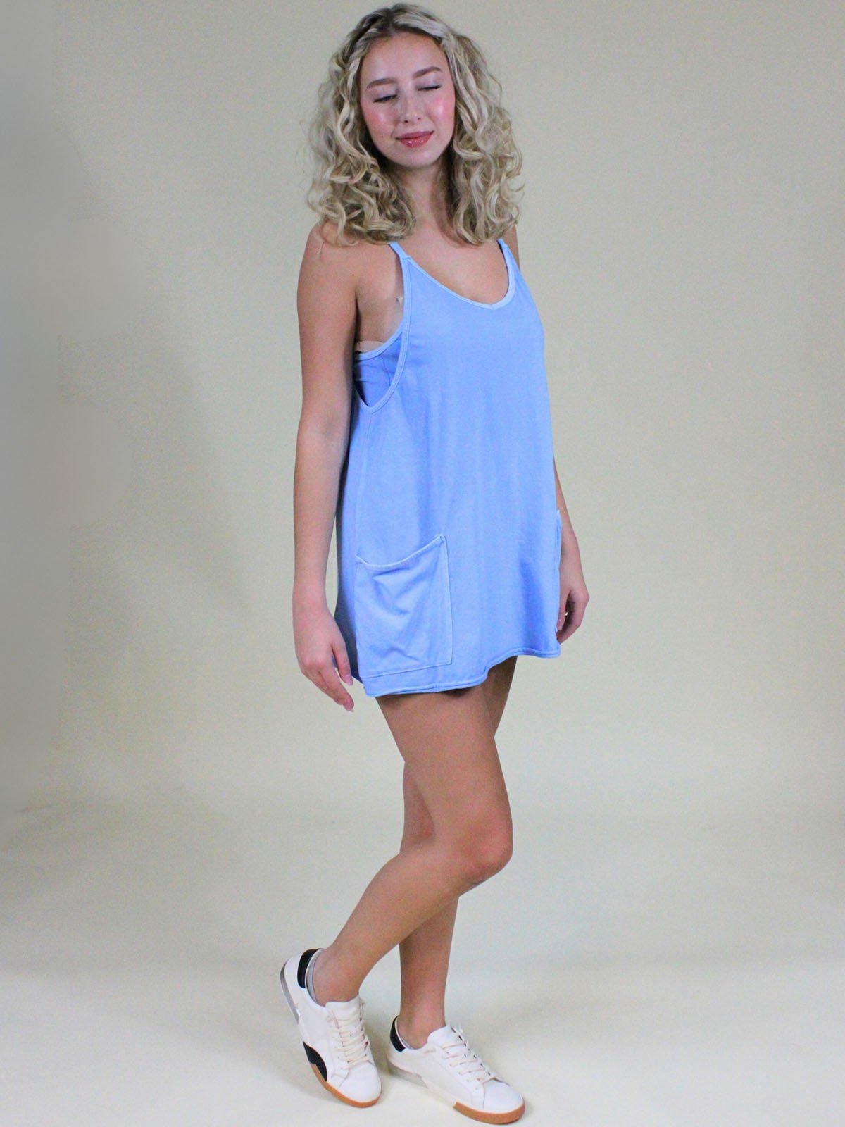 FP Movement Hot Shot Mini Dress Oxford Blue