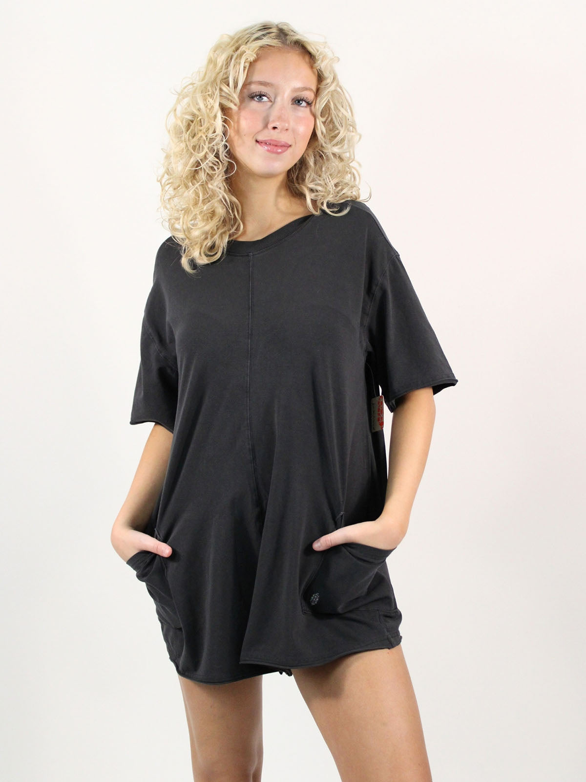 FP Movement Hot Shot Tee Romper Black