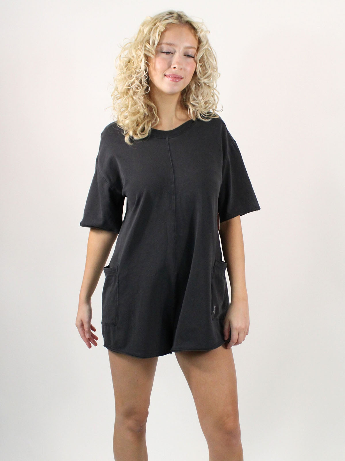FP Movement Hot Shot Tee Romper Black
