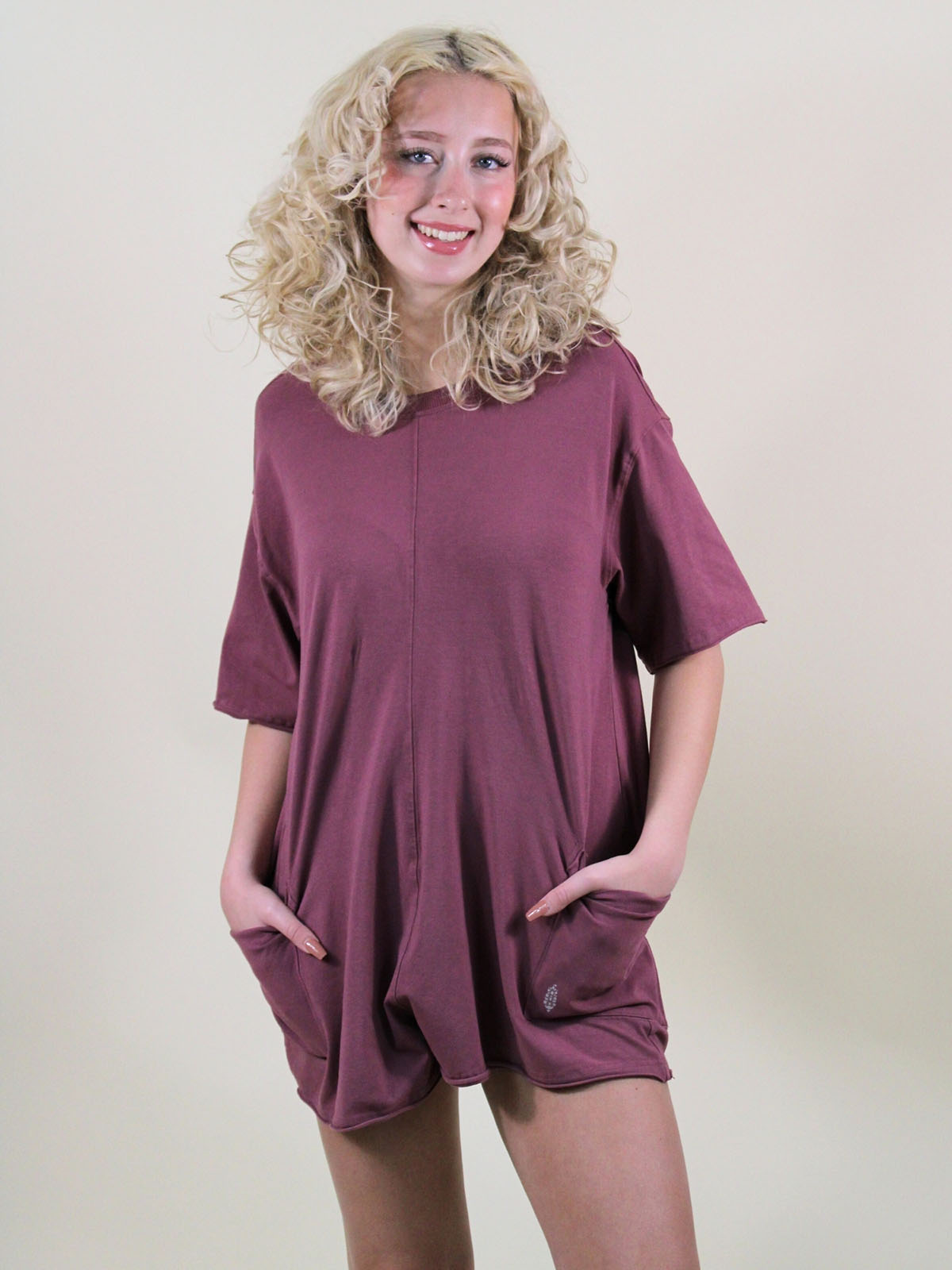 FP Movement Hot Shot Tee Romper Clove