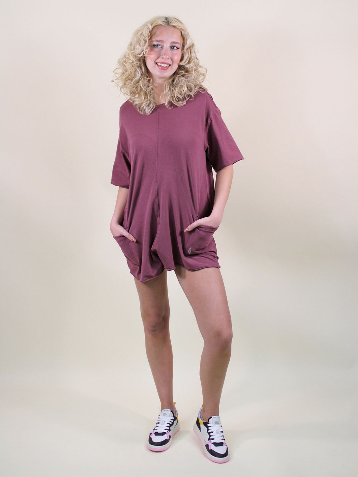 FP Movement Hot Shot Tee Romper Clove