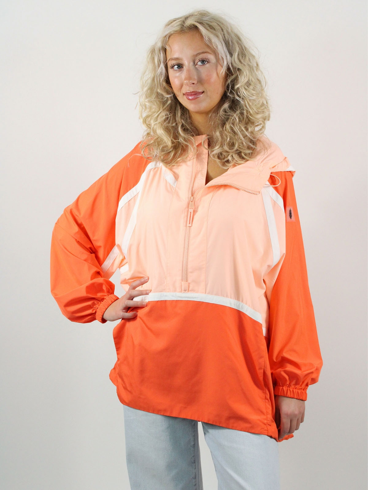 FP Movement Like The Wind Logo Jacket Pastel Peach Combo