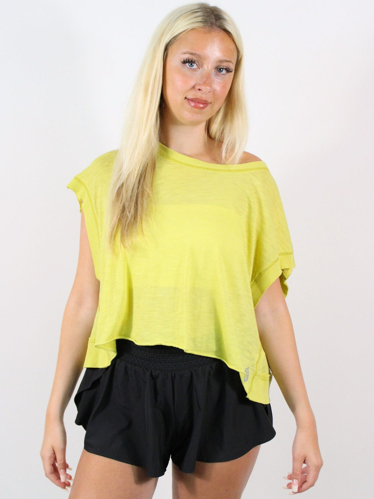 Fp Movement My Time Cutout Back Tee Honey Dew