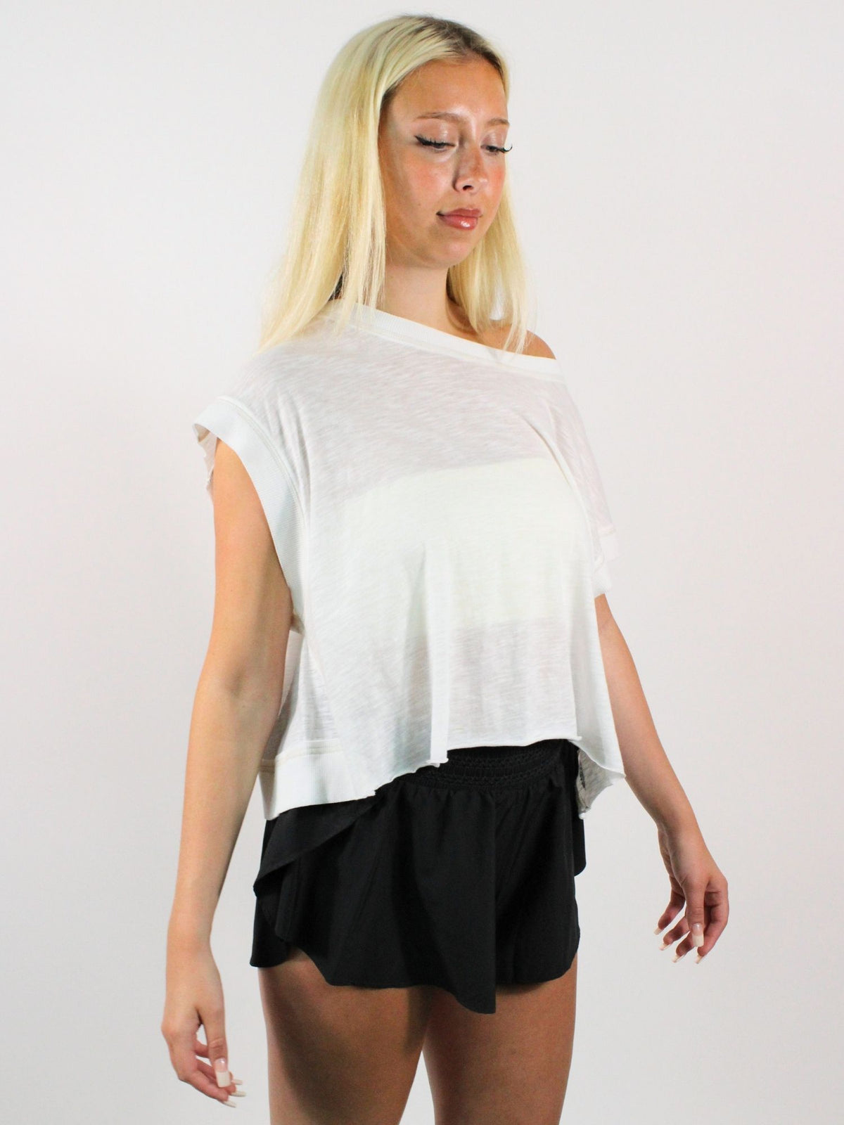 Fp Movement My Time Cutout Back Tee White