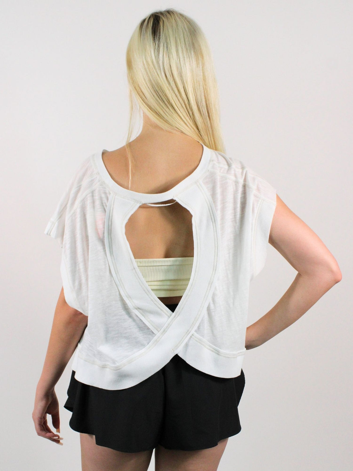 Fp Movement My Time Cutout Back Tee White