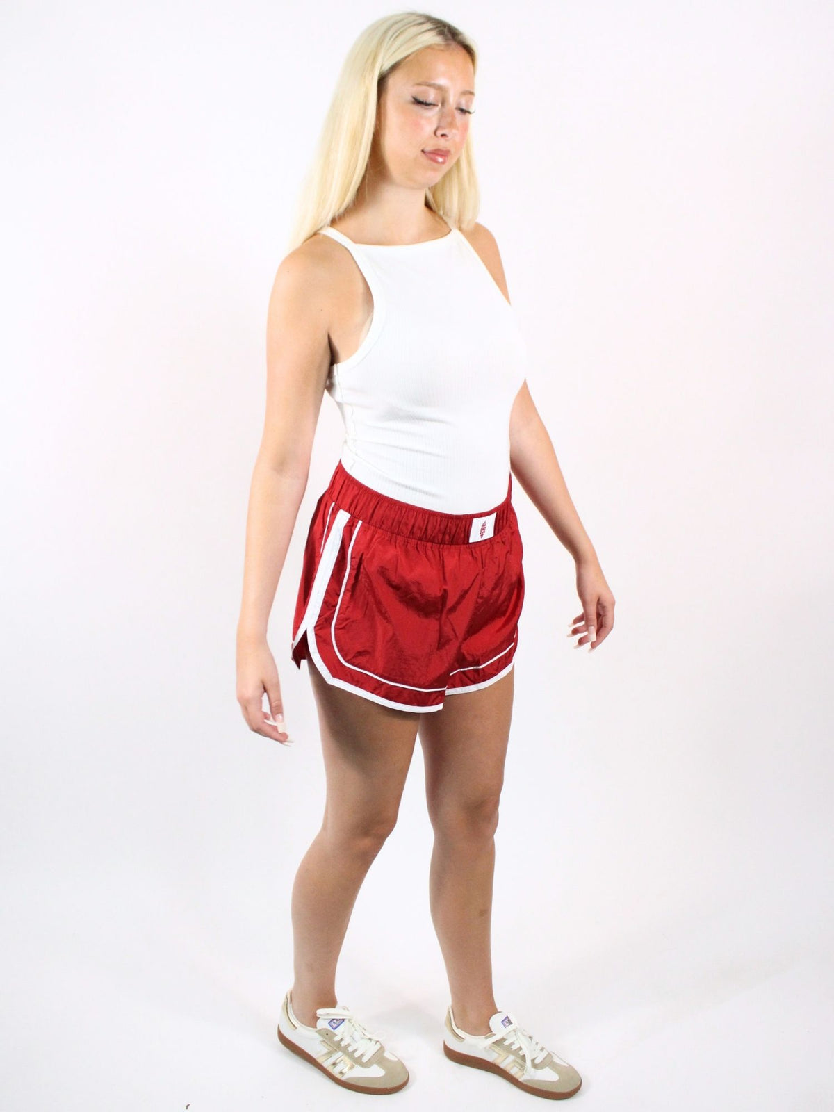 Fp Movement Varsity Blues Short Cranberry White Combo
