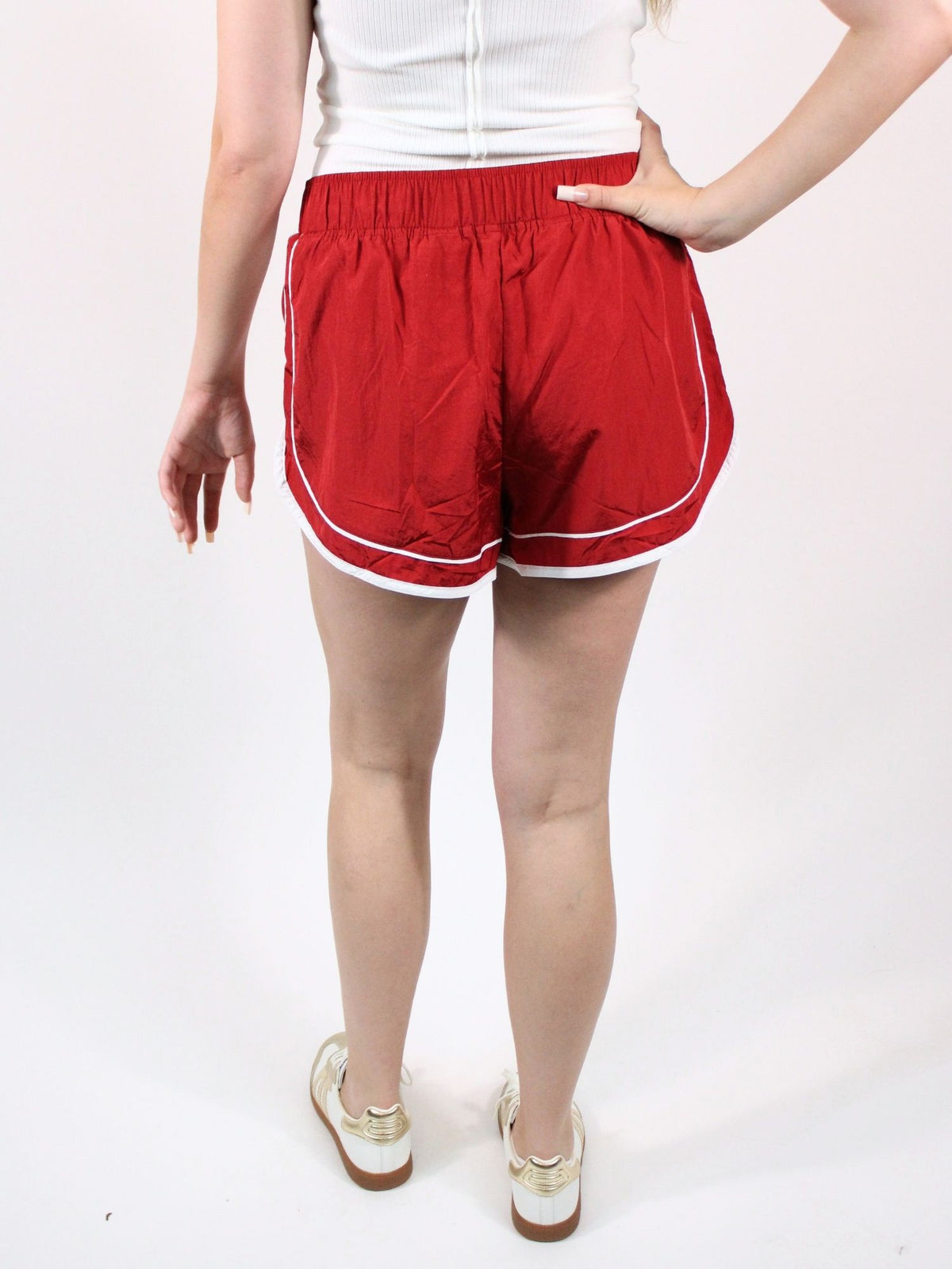 Fp Movement Varsity Blues Short Cranberry White Combo