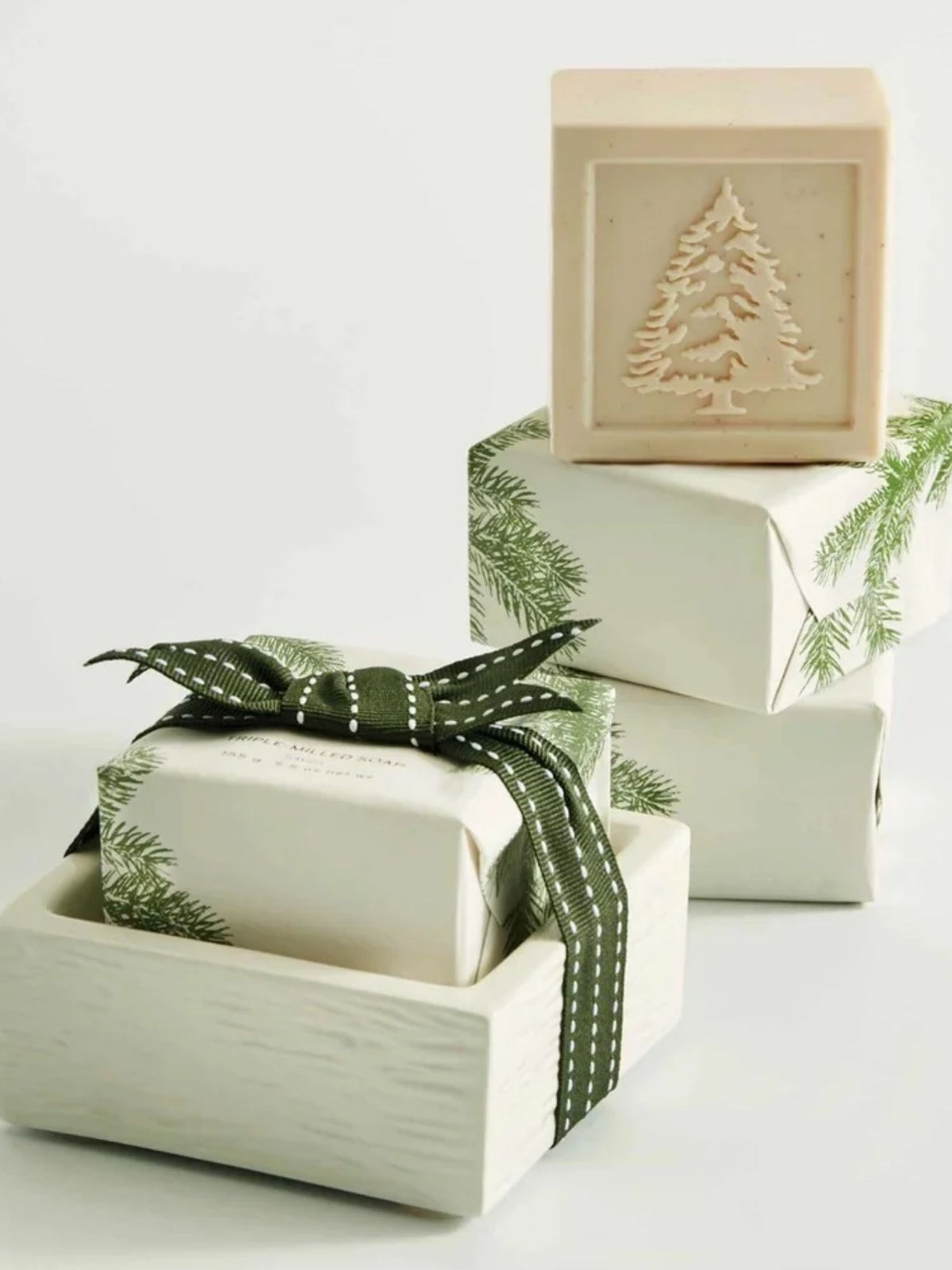 Frasier Fir Bar Soap + Dish Set