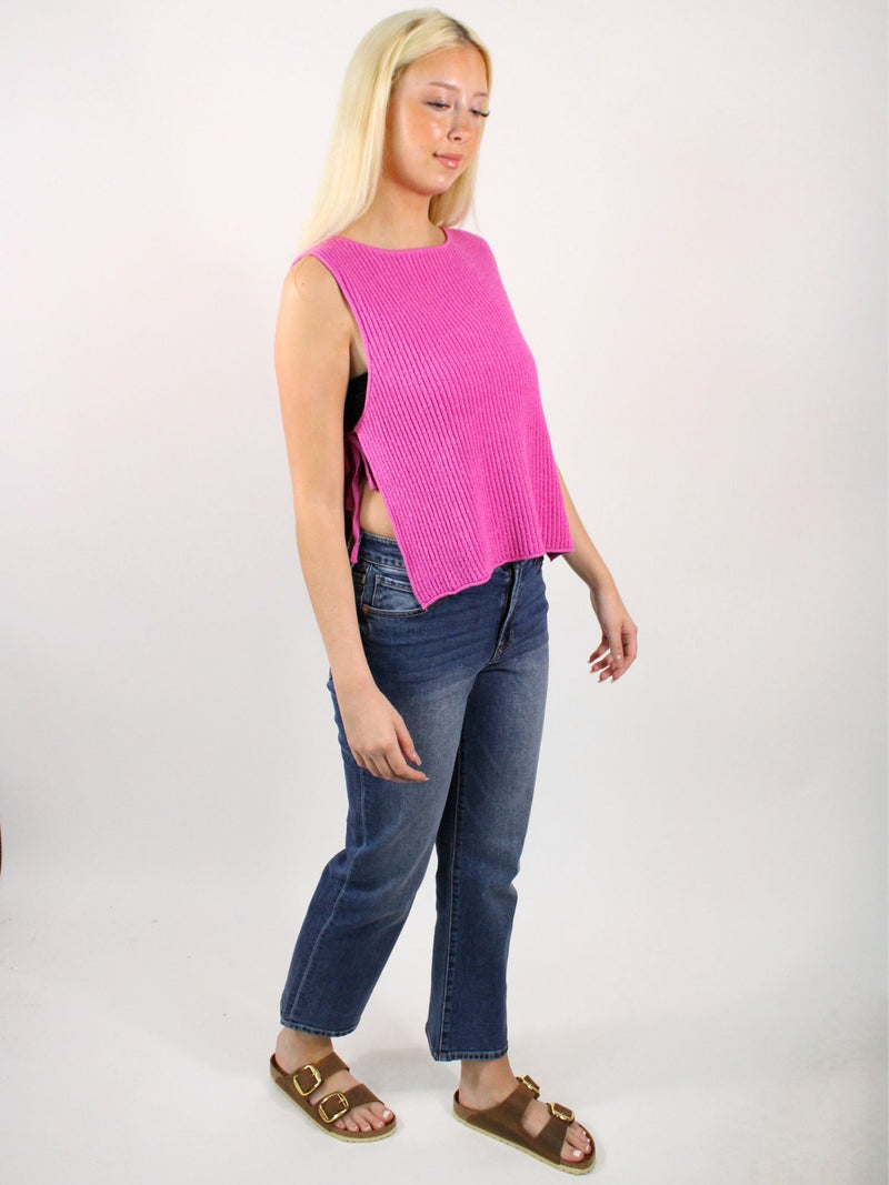 Free-Est Lizzie Sweater Top Island Flower