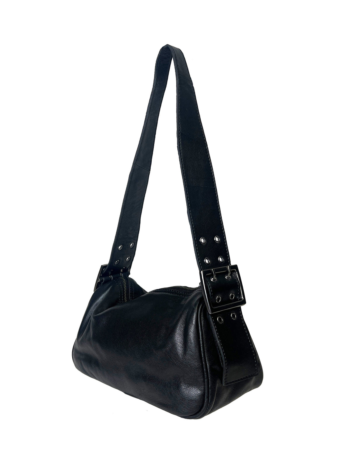 Free People Arm Candy Leather Bag Black
