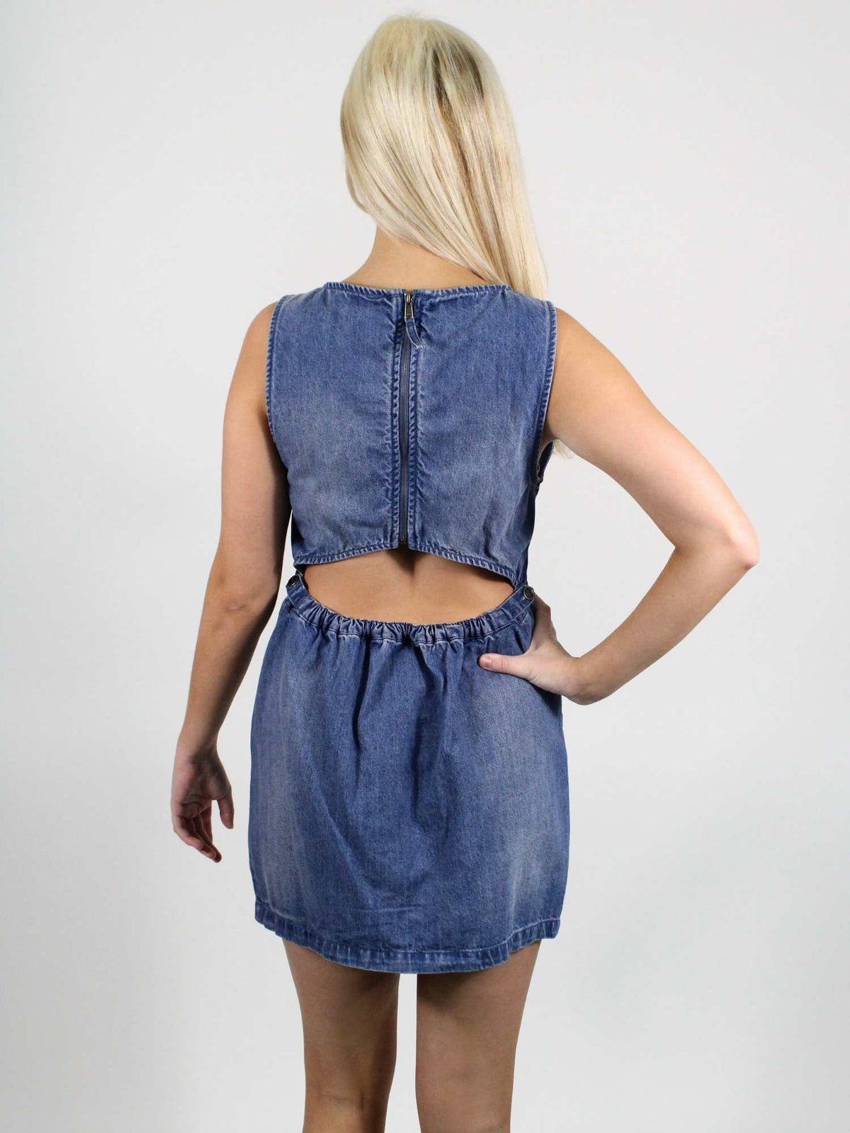 Free People Atlas Denim Mini Dress – Bliss