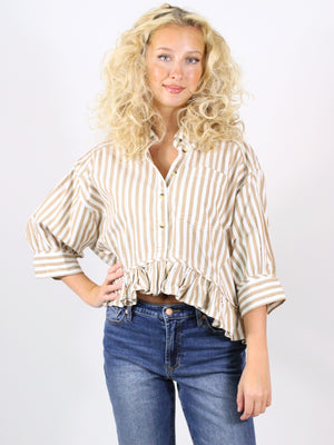 Free People Bailey Stripe Shirt