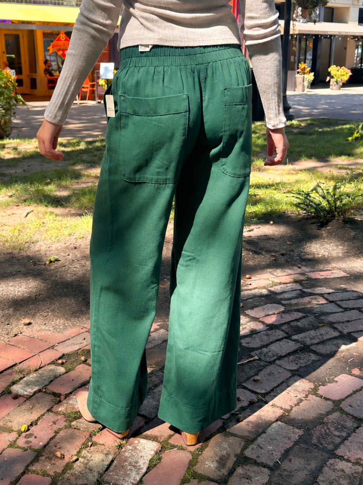 We The Free Breezy Denim Pull On Pine Needle