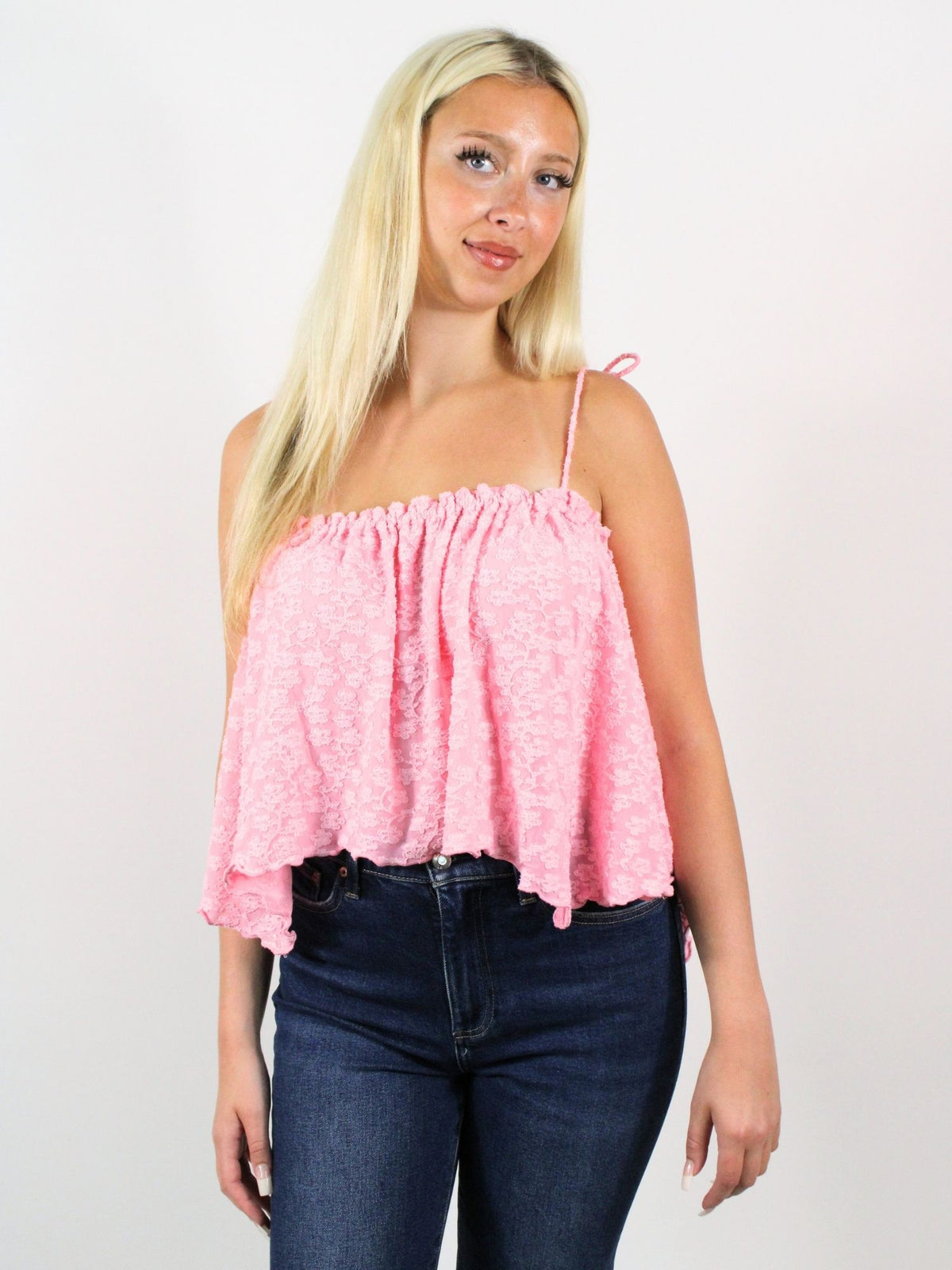 Free People Briana Lace Tank Festival Flower