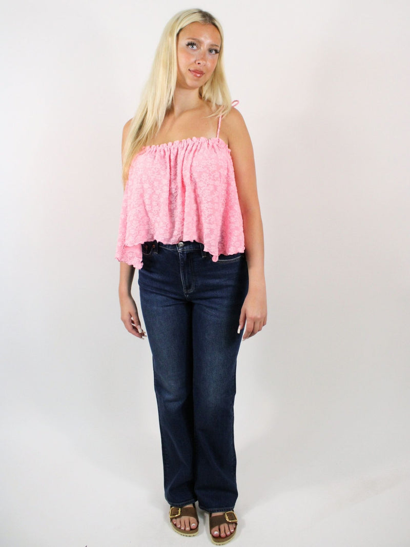 Free People Briana Lace Tank Festival Flower