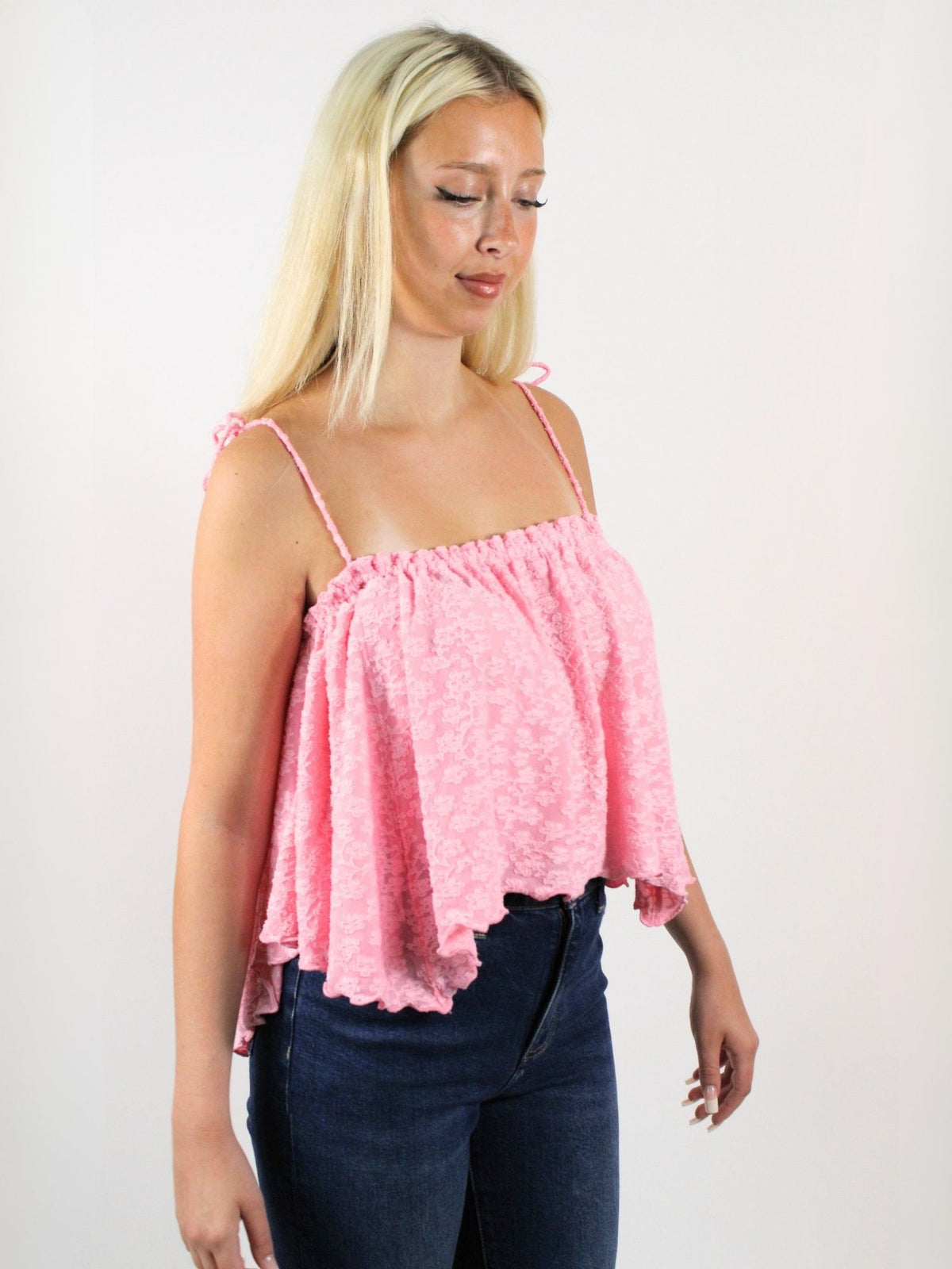 Free People Briana Lace Tank Festival Flower