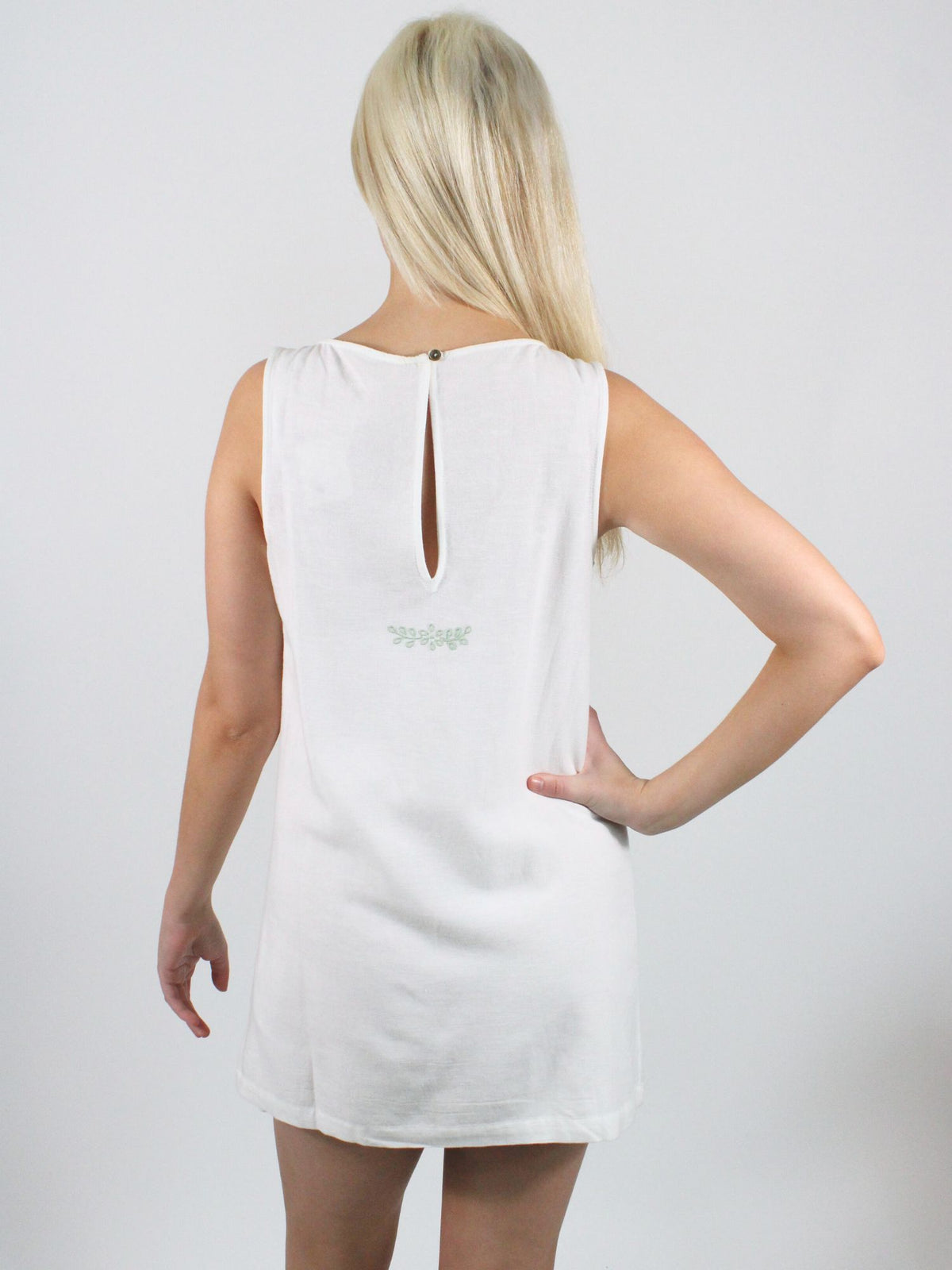 Free People Electric Garden Mini Dress Ivory Combo 