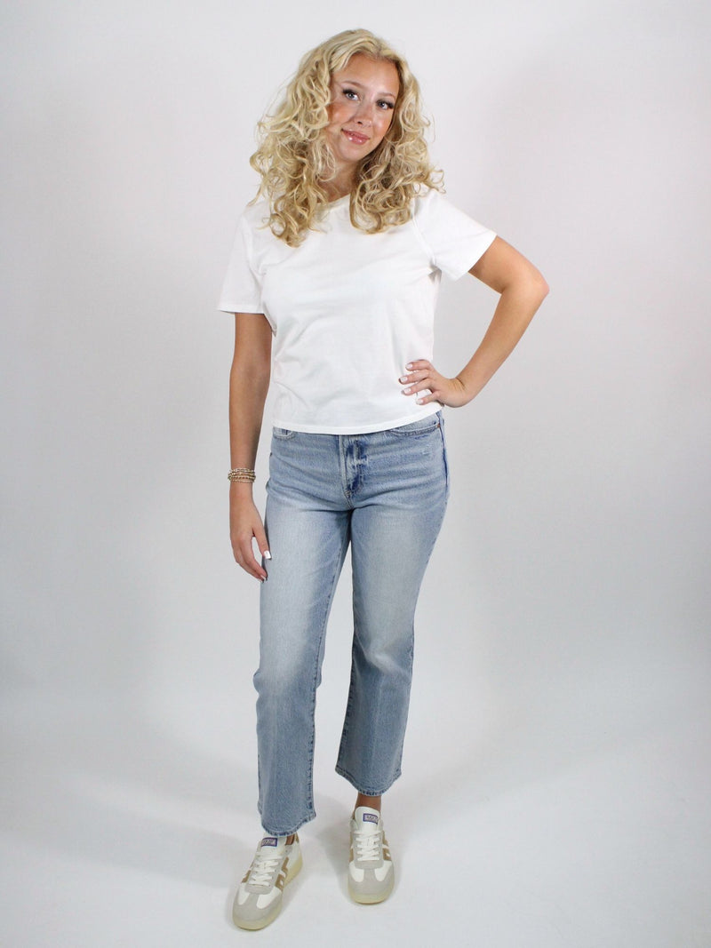 free people everyday tee solid clean ivory 