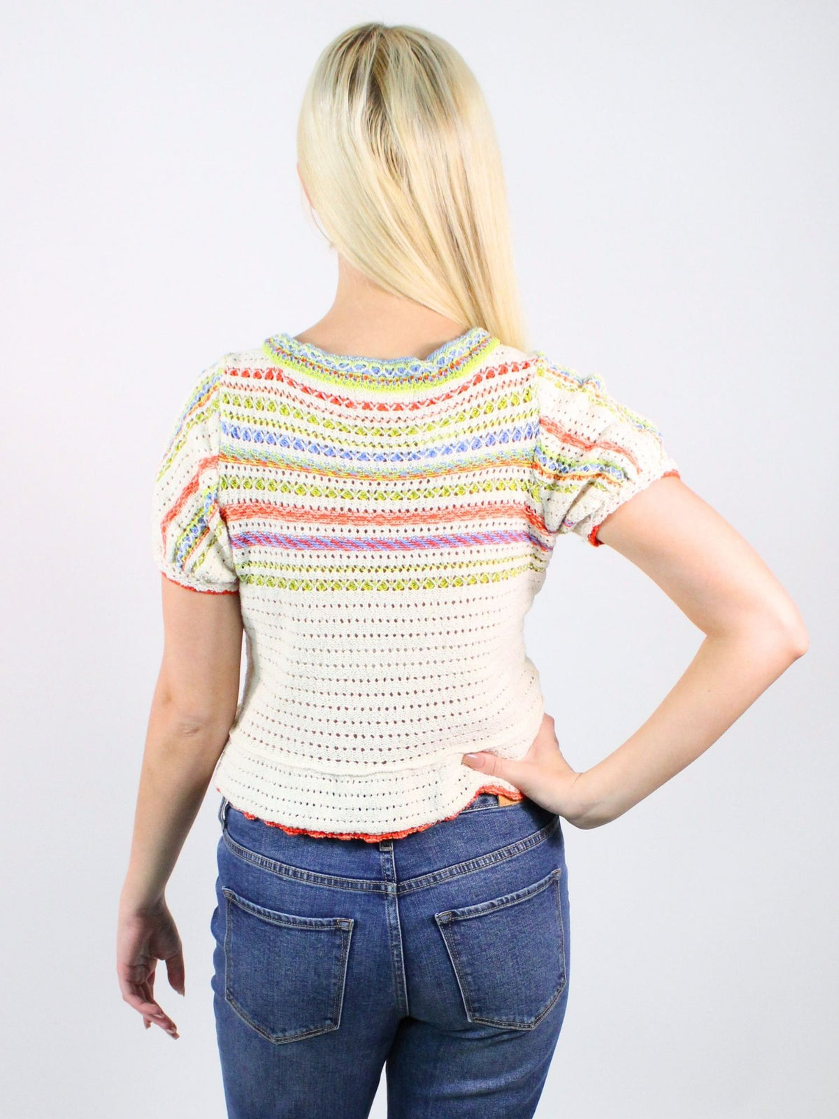 Free People Friendship Pullover Sweater Tofu Comb