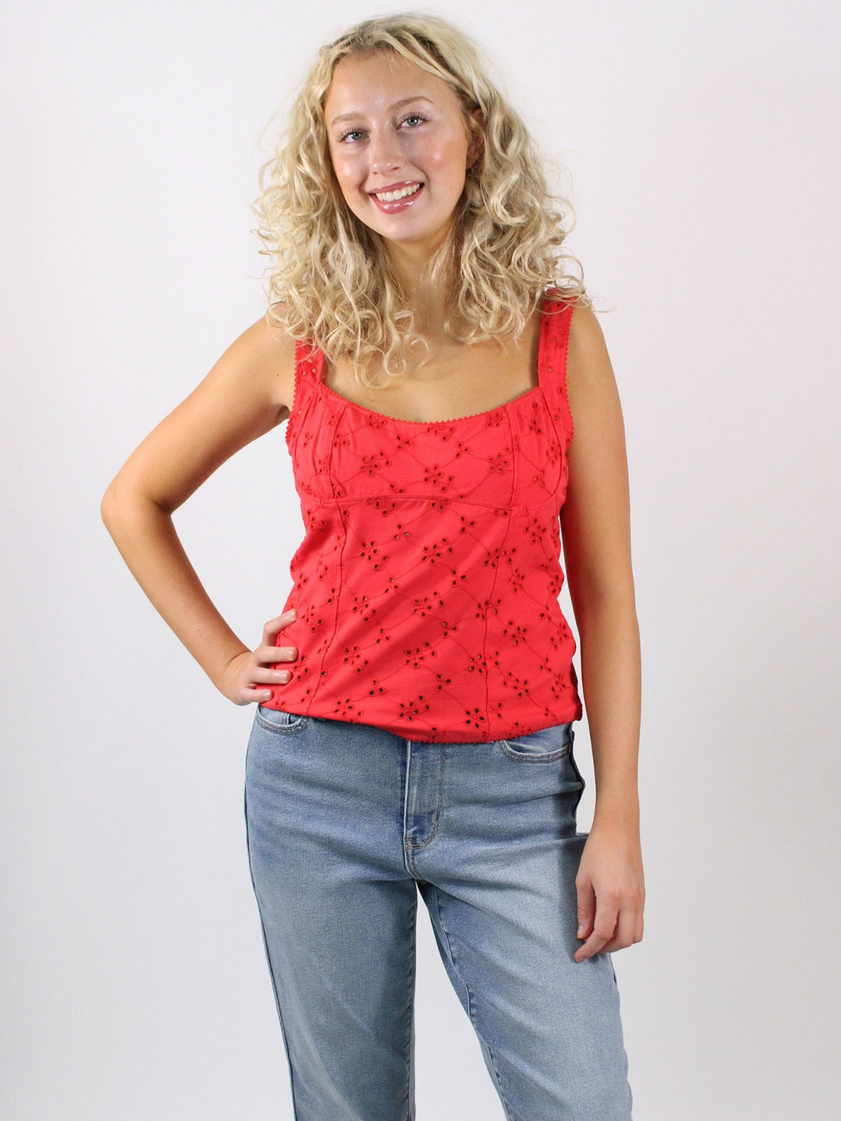 Free People Full Bloom Eyelet Cami – Bliss
