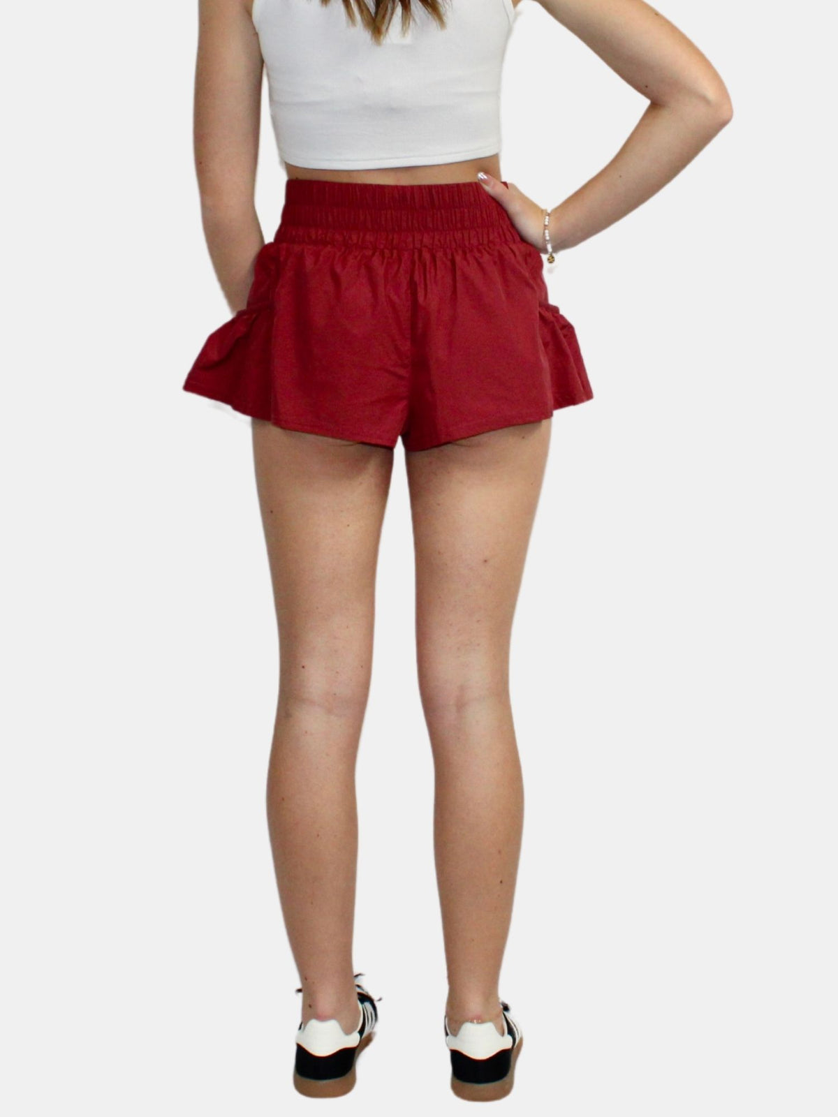 fp movement get your flirt on shorts in sour cherry-back