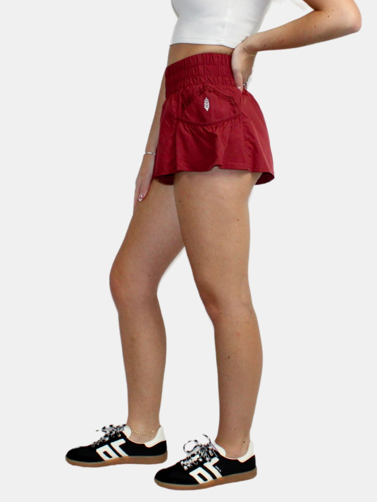 fp movement get your flirt on shorts in sour cherry-side