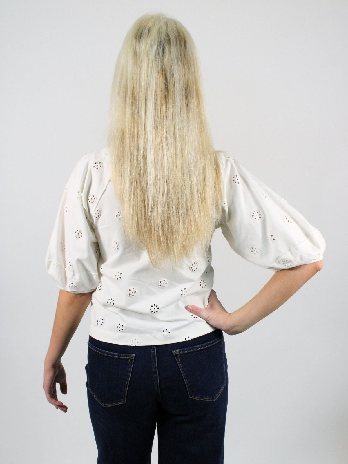 Free People Jessie Eyelet Tee Whisper White