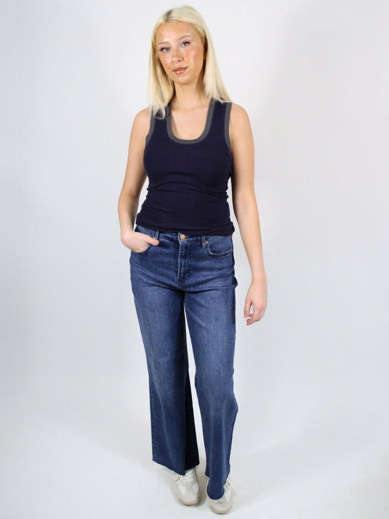 Free People Longer Days Tank Peacoat