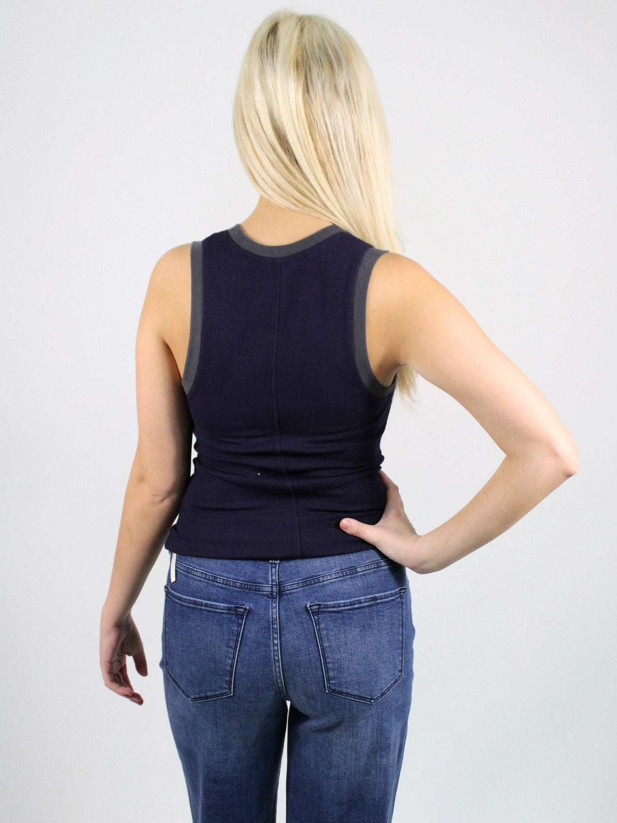 Free People Longer Days Tank Peacoat