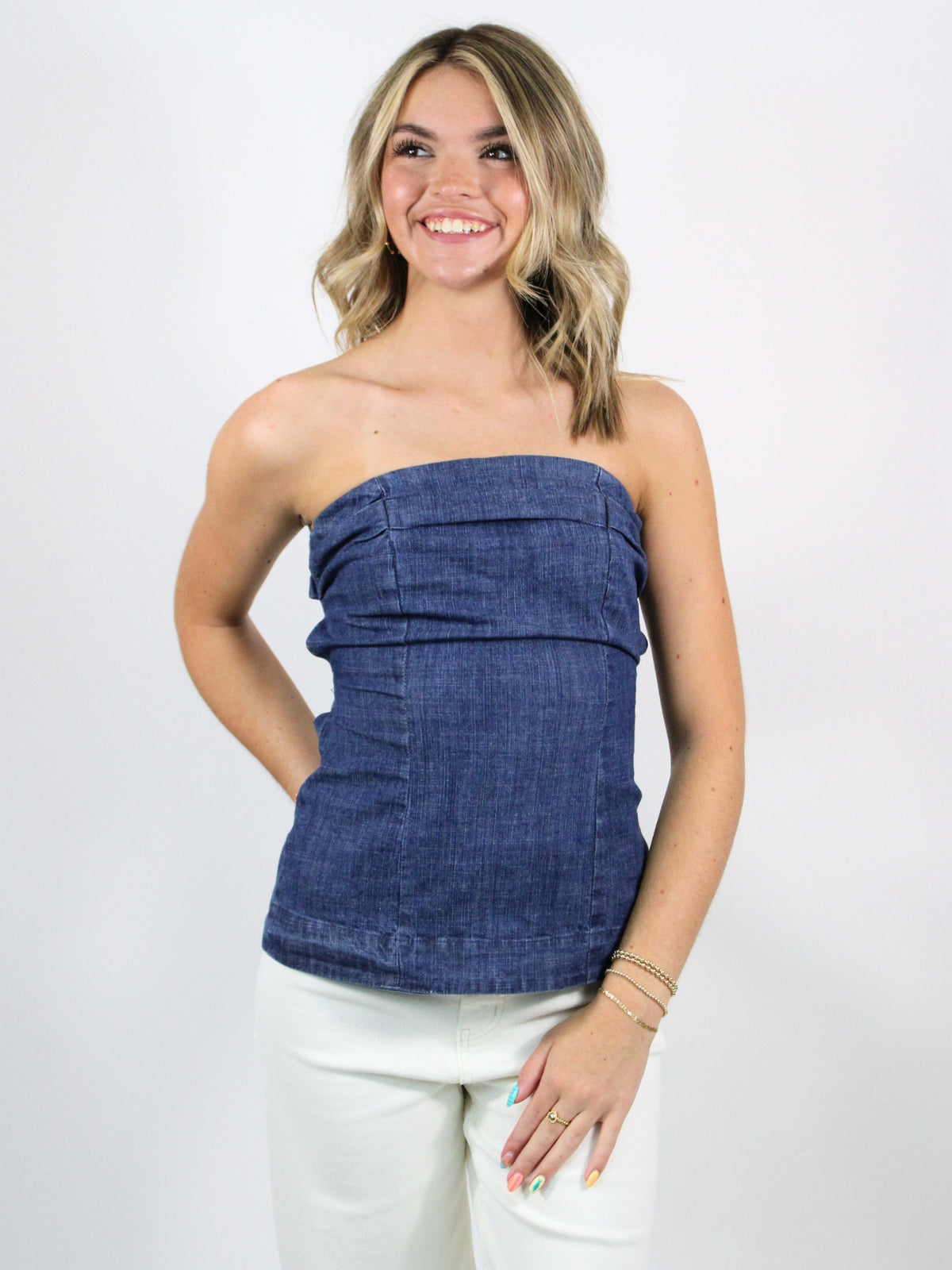 free people lora strappy back top canter wash 