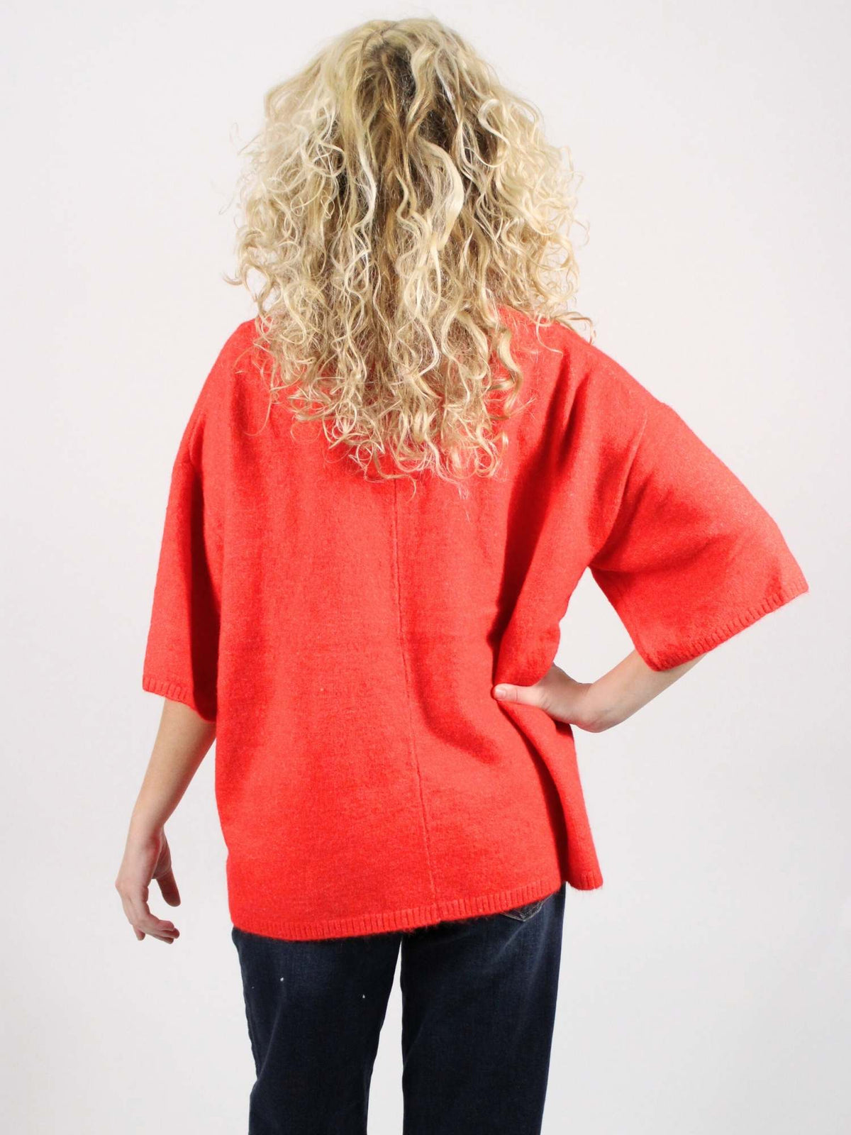 Free People Margot Sweater Tee Cherry Pop