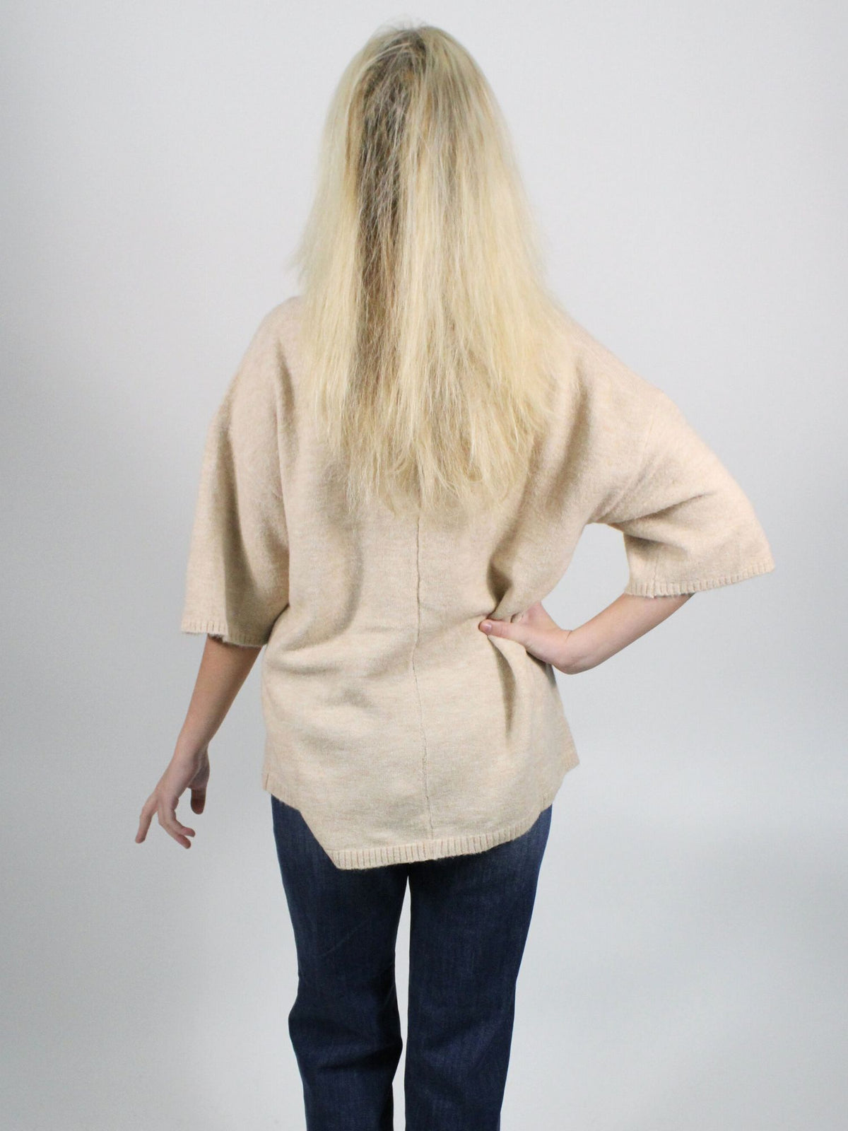 Free People Margot Sweater Tee Pearl Melange